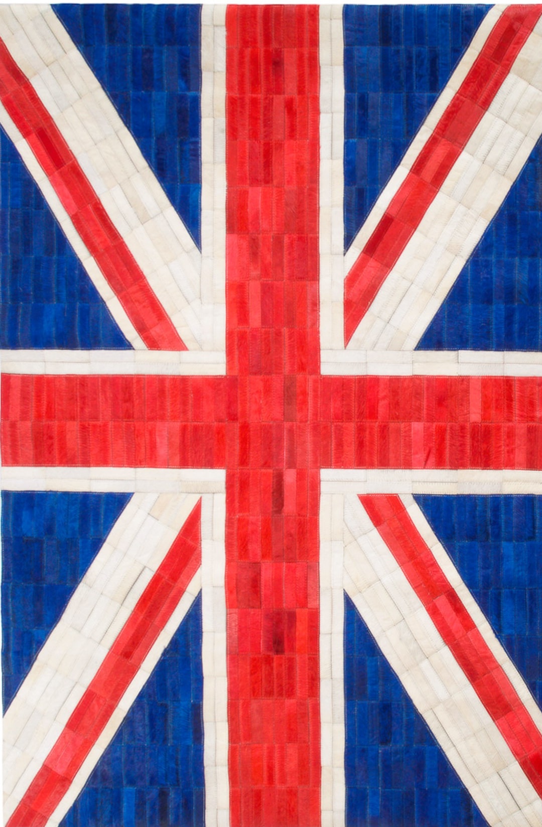 Vibrant Union Jack Hide Rug - modern carpet by The Cinnamon Room with the Union Jack Flag