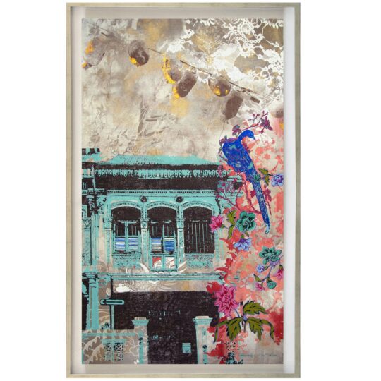 Peranakan Peacock Canvas Print by Deborah Mckellar of Talking Textiles - available at The Cinnamon Room