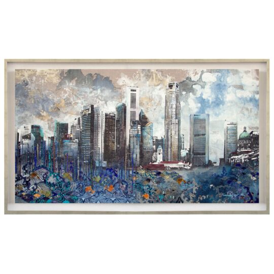 River City Canvas Print <br> by Deborah Mckellar of Talking Textiles
