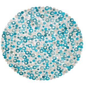 BLUE LASER CUT CIRCLES HIDE