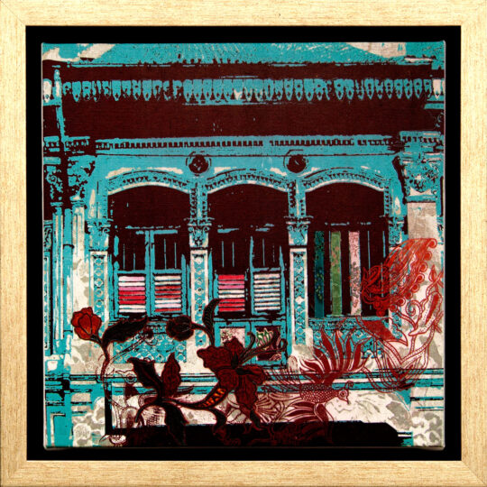 Peranakan Flowers Canvas Print Deborah Mckellar Of Talking Textiles